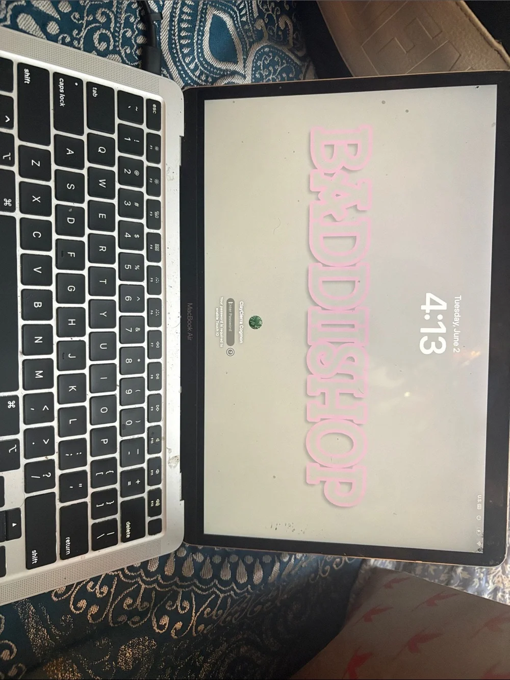 Apple MacBook Air Silver and Black 13-inch Laptop